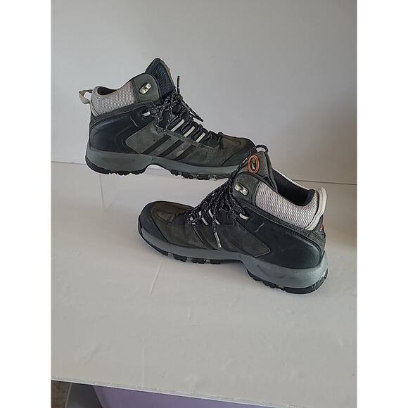 Adidas Gore-Tex Mens Size 6 Black Hiking Trail Mid Top Shoes ClimaProof - Picture 3 of 13